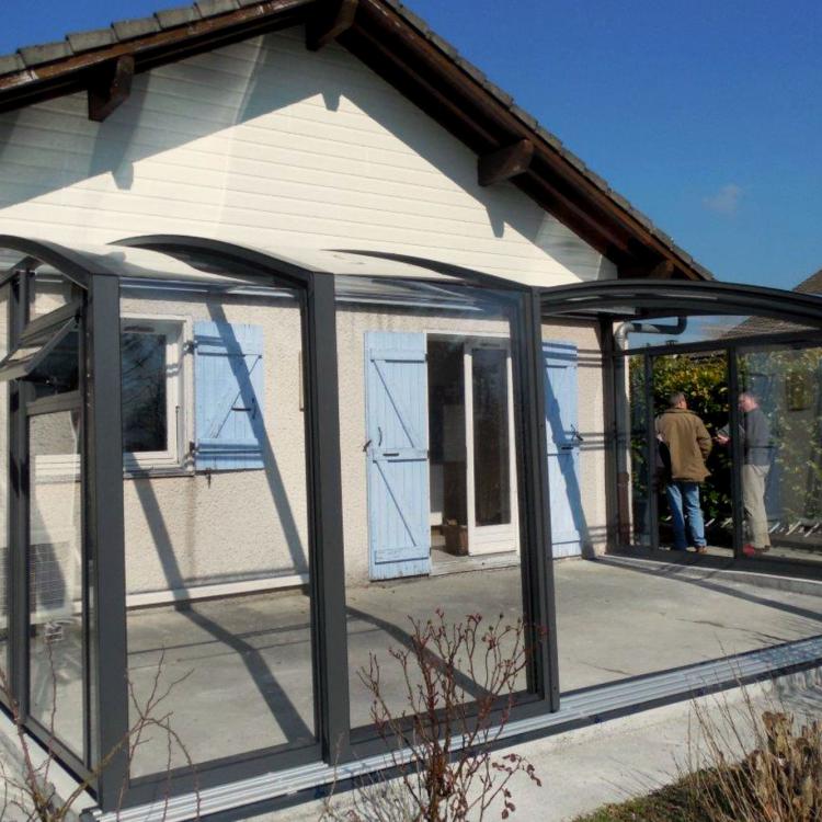 Terrasse couverte par un abri Topaz made in Germany by Vöroka GmbH